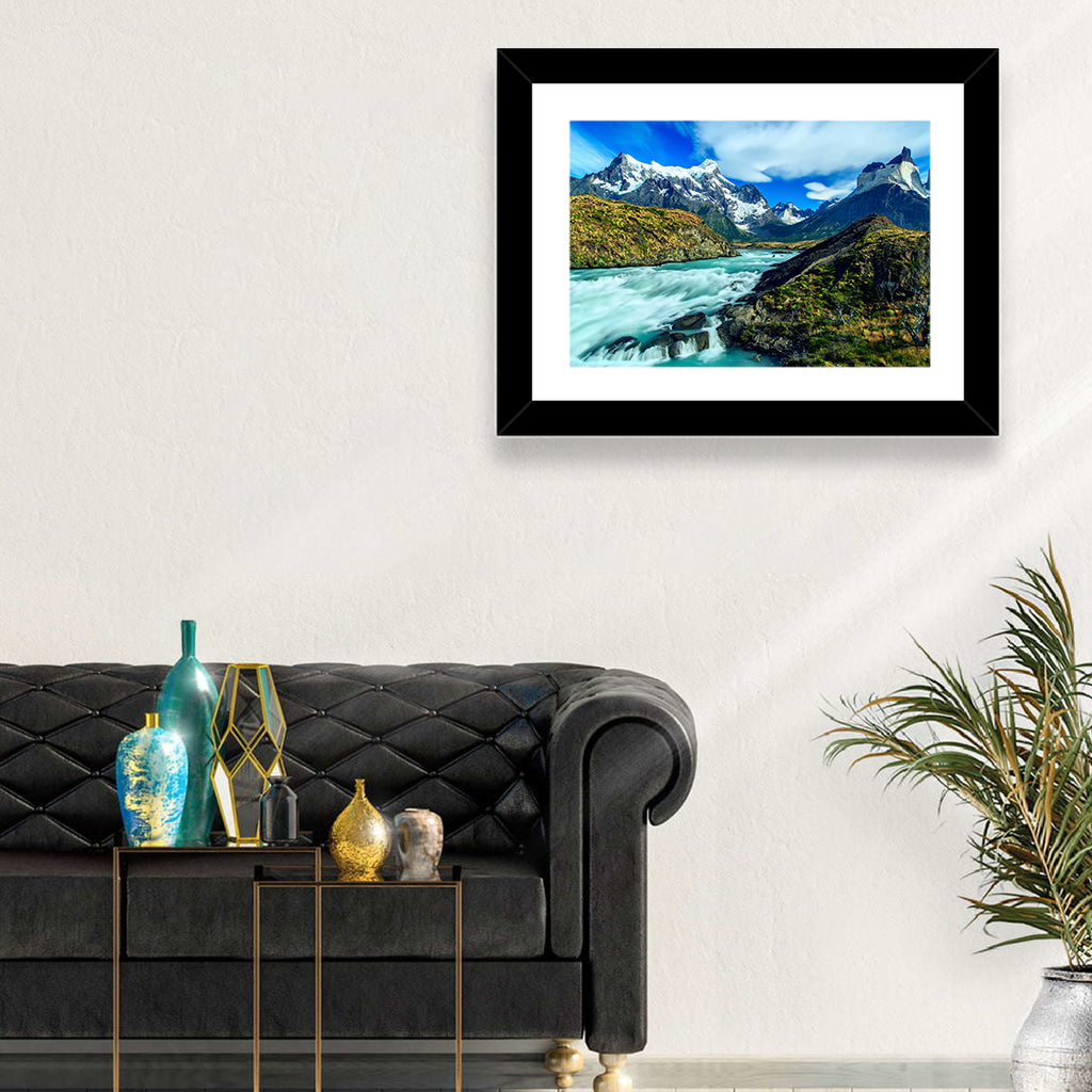 Torres Del Paine Glacier Stream Wall Art