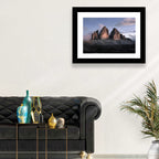 Tre Cime at Dusk Wall Art