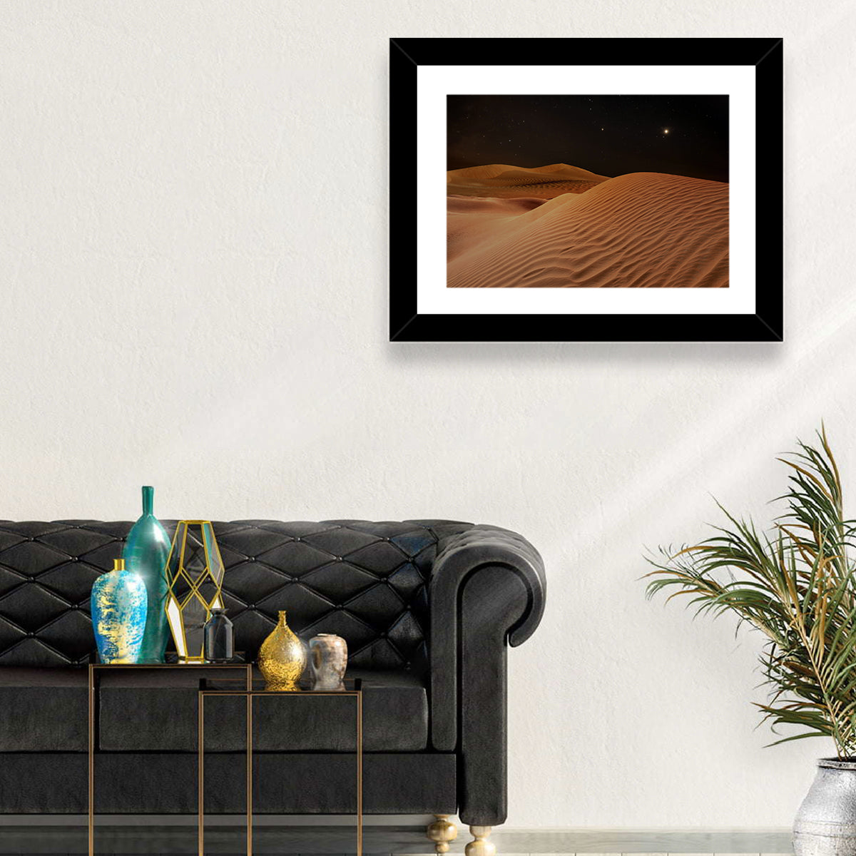 Starry Desert Night Wall Art