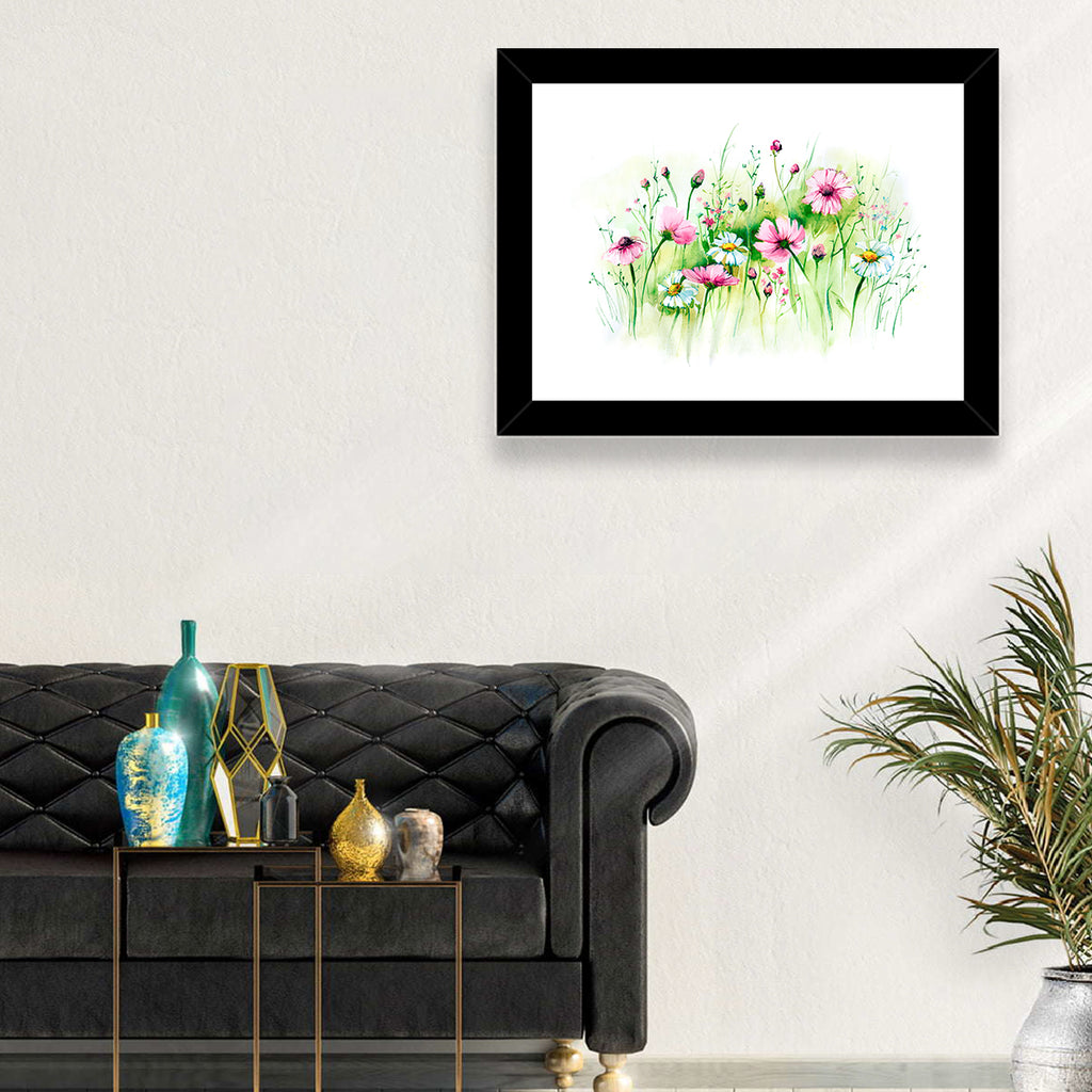 Airy Wildflower Meadow Watercolor Wall Art