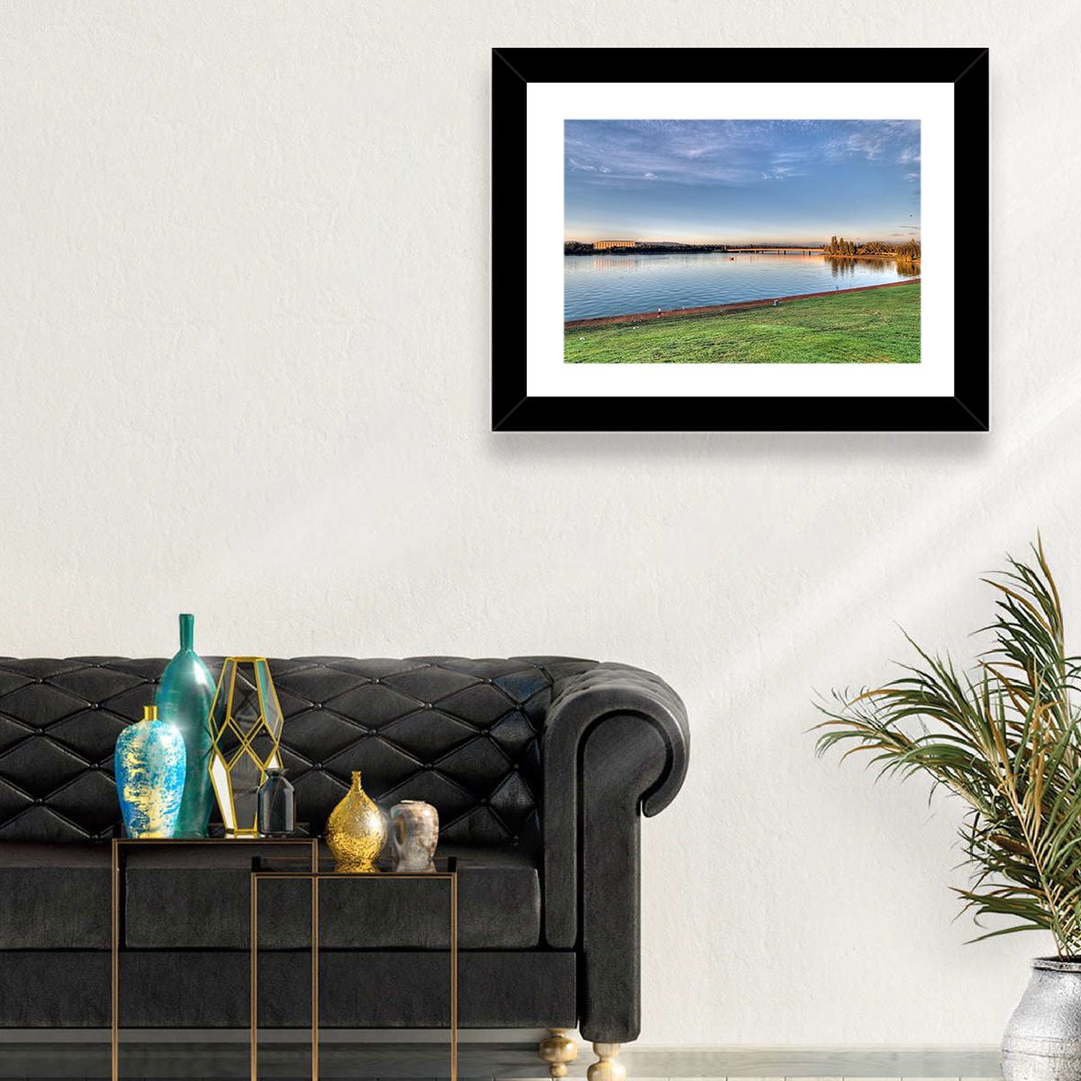 Lake Burley Griffin, Canberra Wall Art in a room, landscape