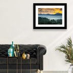 Blue Ridge Mountains Asheville Sunset Wall Art