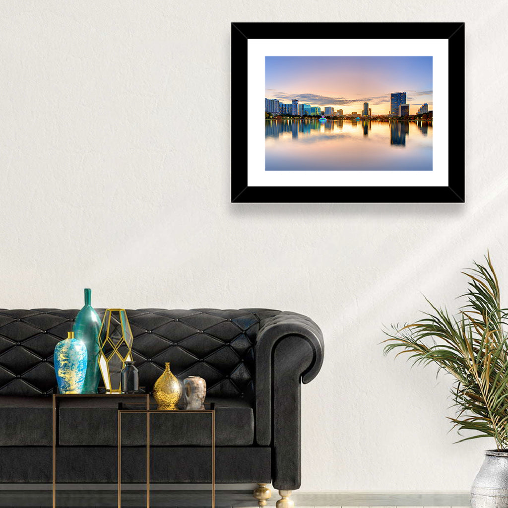 Orlando Skyline at Dusk Wall Art