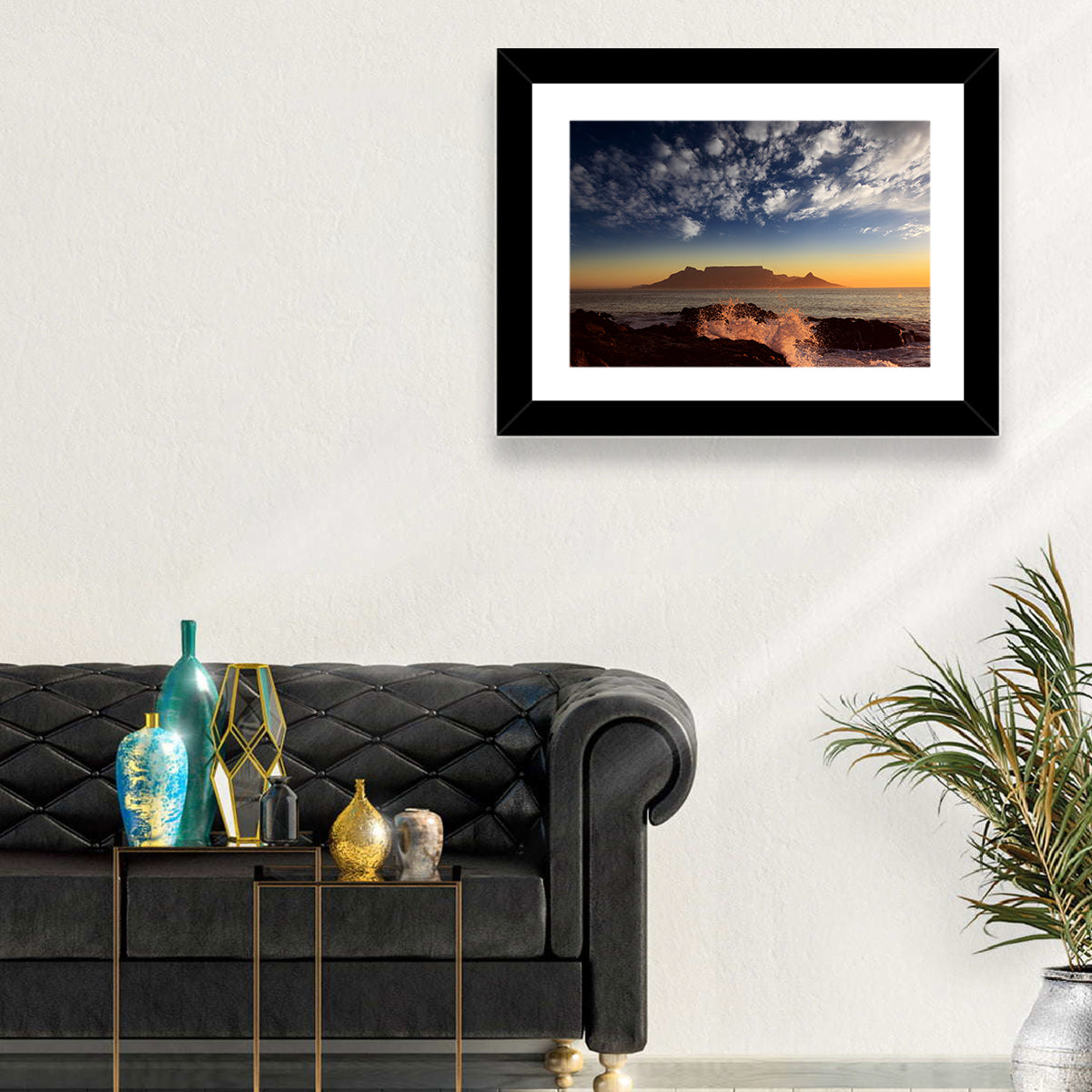 Table Mountain Sunset Silhouette Wall Art