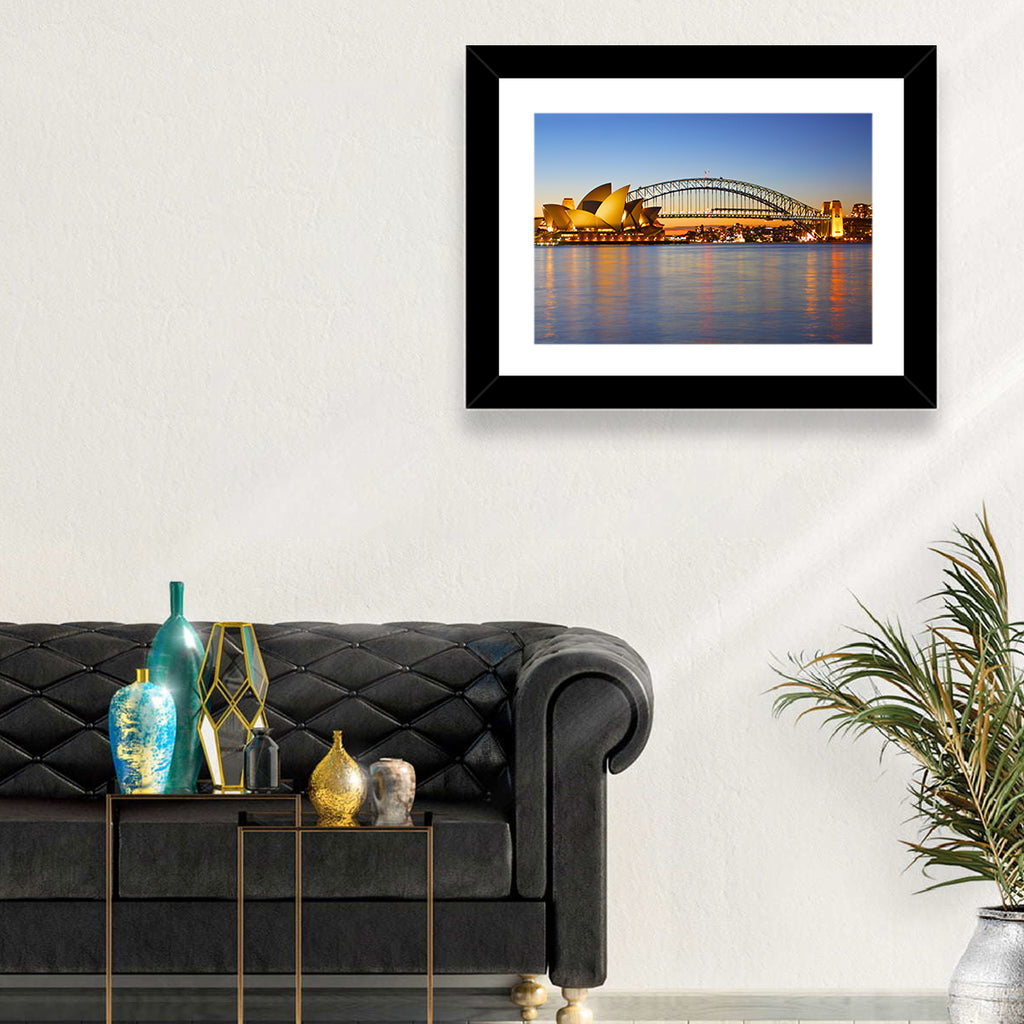 Sydney Harbour Bridge and Opera House Wall Art