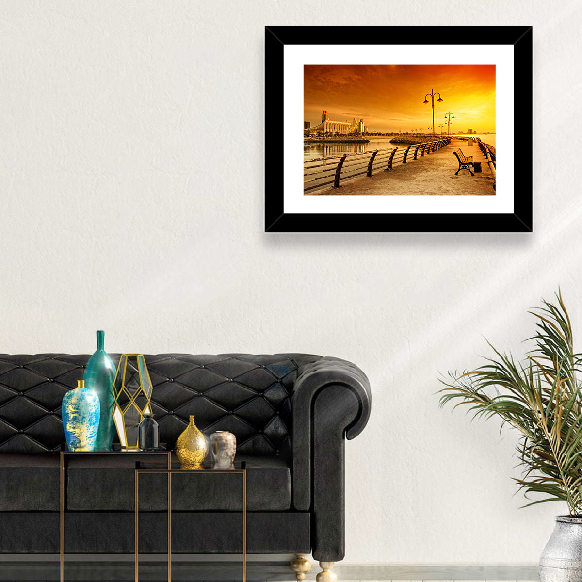 National Assembly at Golden Hour Wall Art in a room, landscape