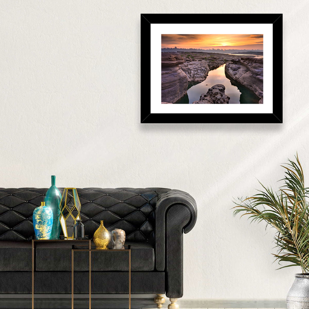 Sam Phan Bok Sunrise River Canyon Wall Art