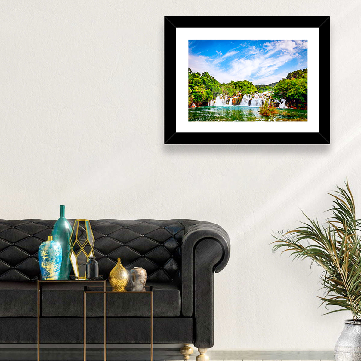 Skradinski Buk Waterfall, Krka Wall Art in a room, landscape
