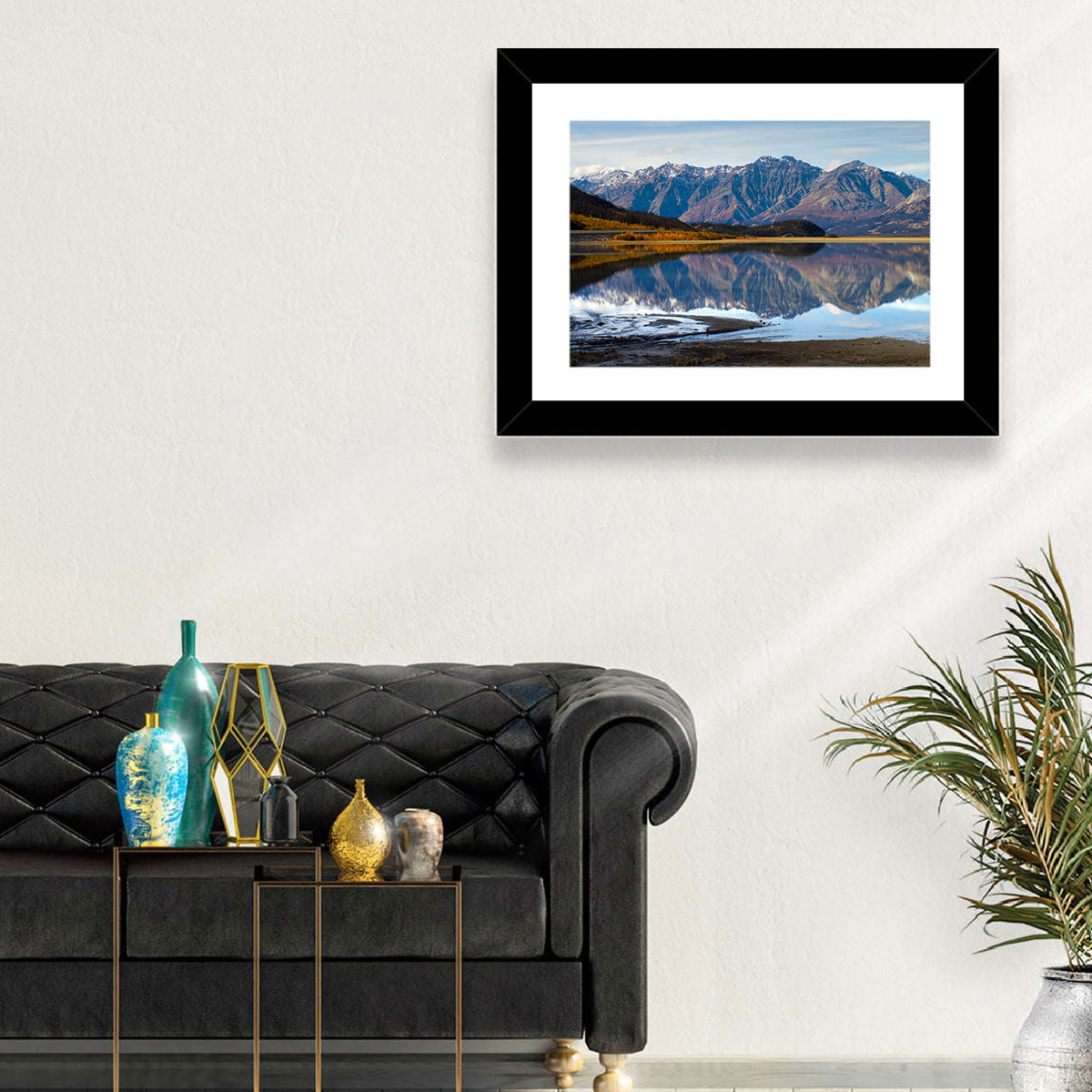 Kluane Lake Autumn Reflection Wall Art
