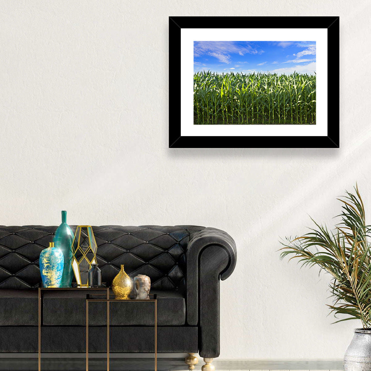 Green Corn Field Wall Art