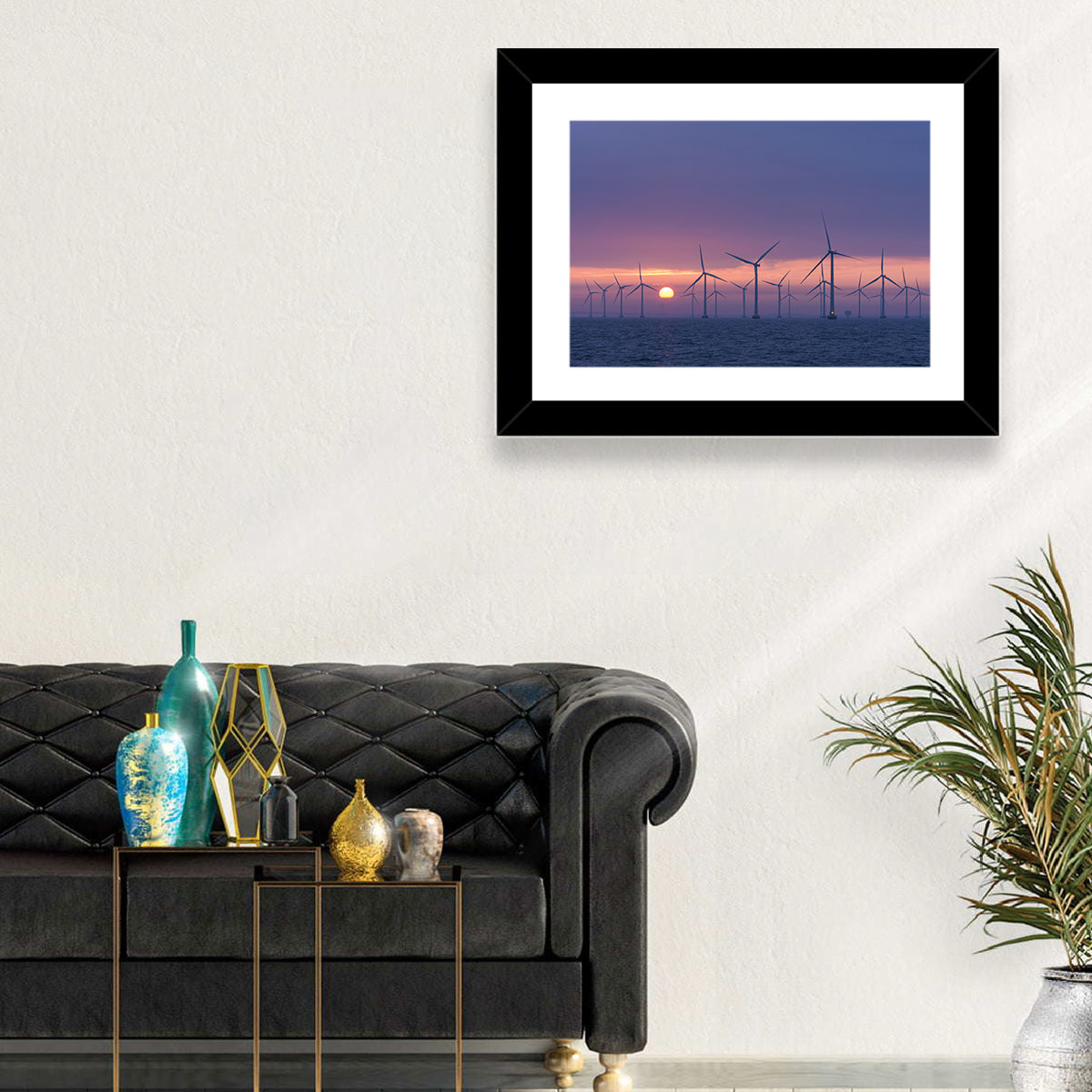 Twilight Offshore Wind Farm Wall Art