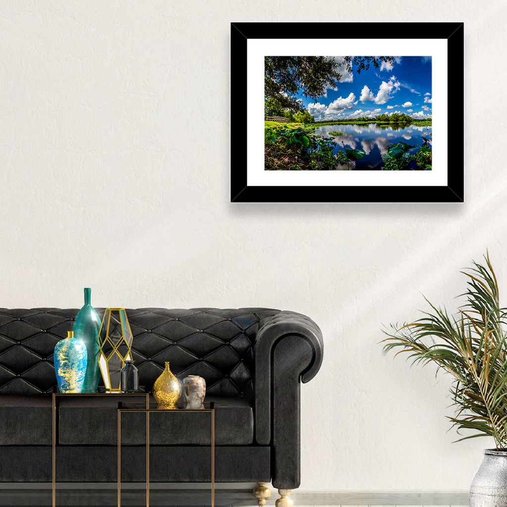 Brazos Bend Lake Reflection Wall Art