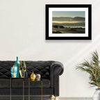 Lake Omodeo Morning Mist Wall Art