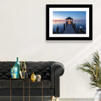 Pamlico Sound Twilight Gazebo Wall Art