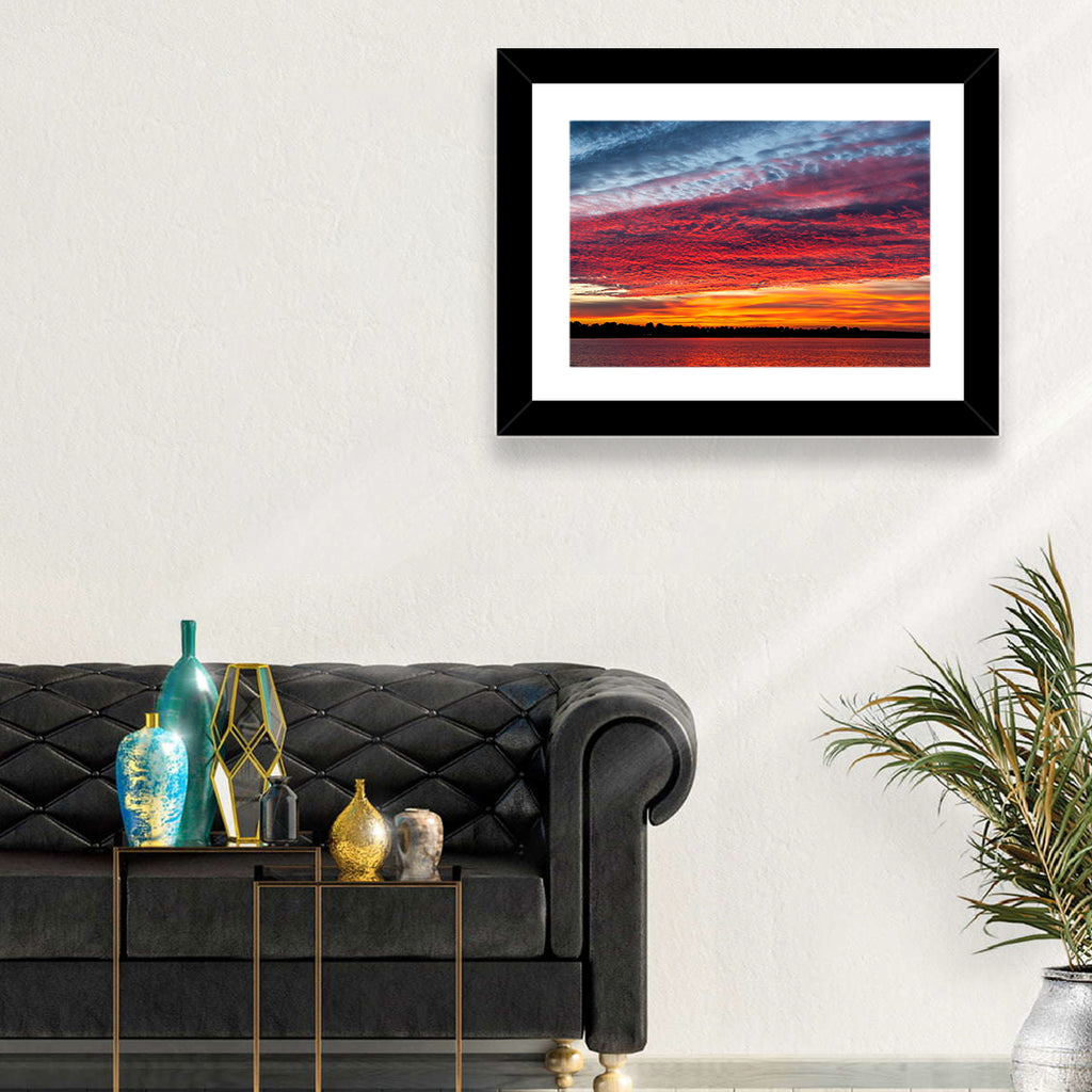 Lake Ijssel Dusk Reflection Wall Art