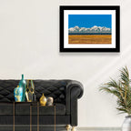 Snow-capped Peaks Over Lake Titicaca Wall Art