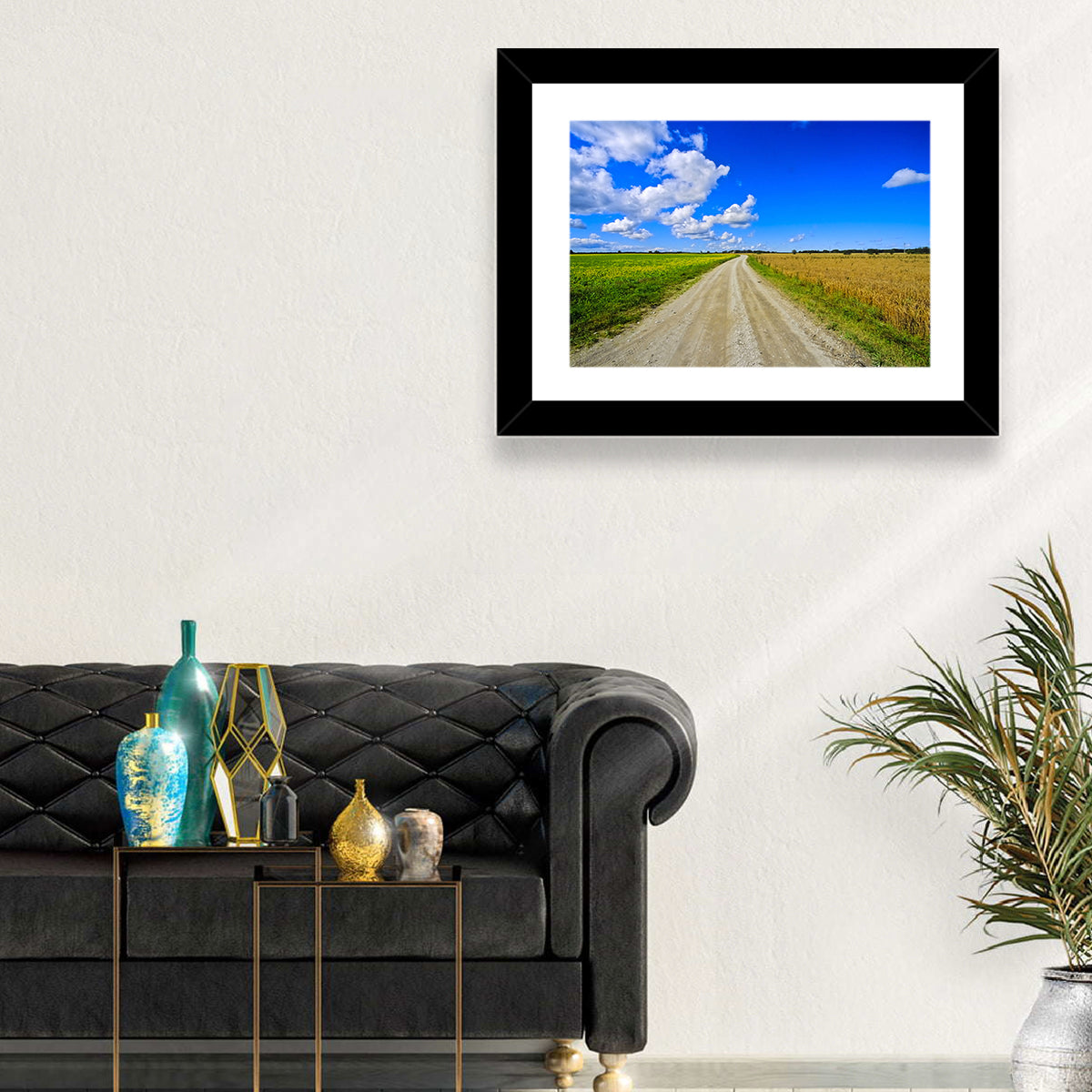 Estonian Summer Fields Wall Art in a room, landscape