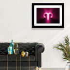 Radiant Aries Zodiac Emblem Wall Art
