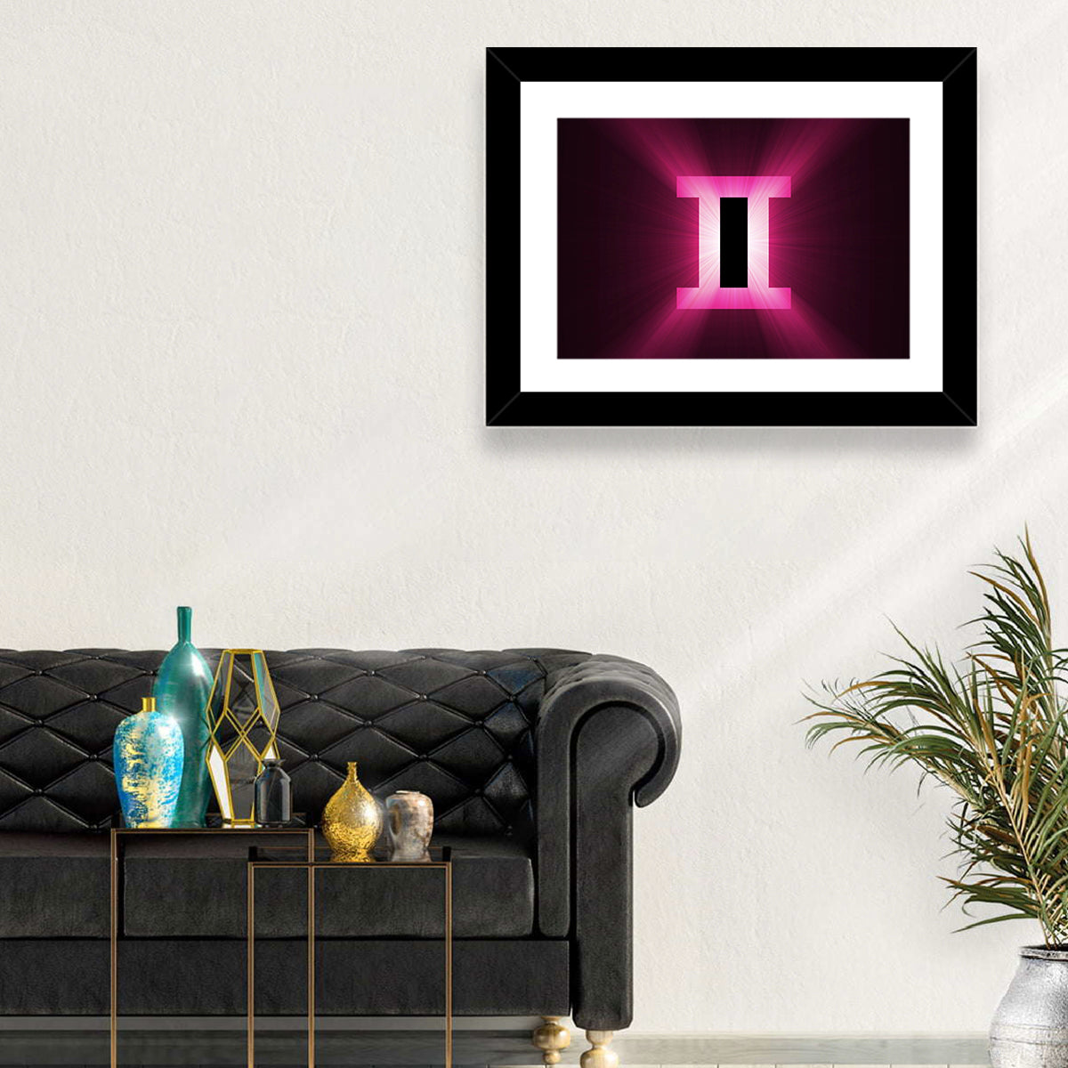 Radiant Gemini Symbol Wall Art