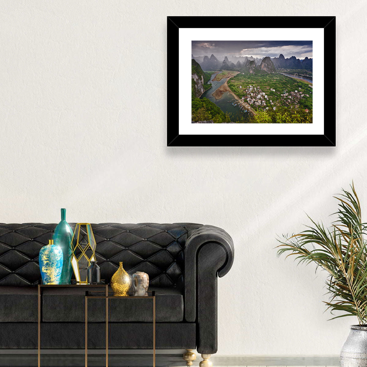 Laozhai Hill Karst Panorama Wall Art in a room, landscape