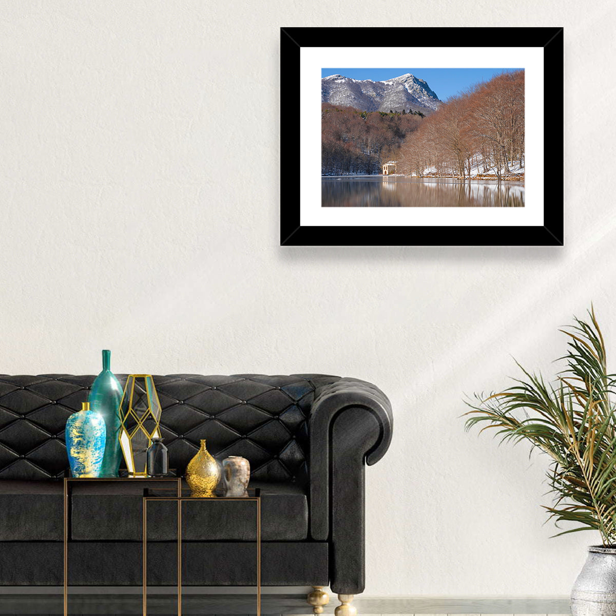 Lake Santa Fe Del Montseny Wall Art in a room, landscape