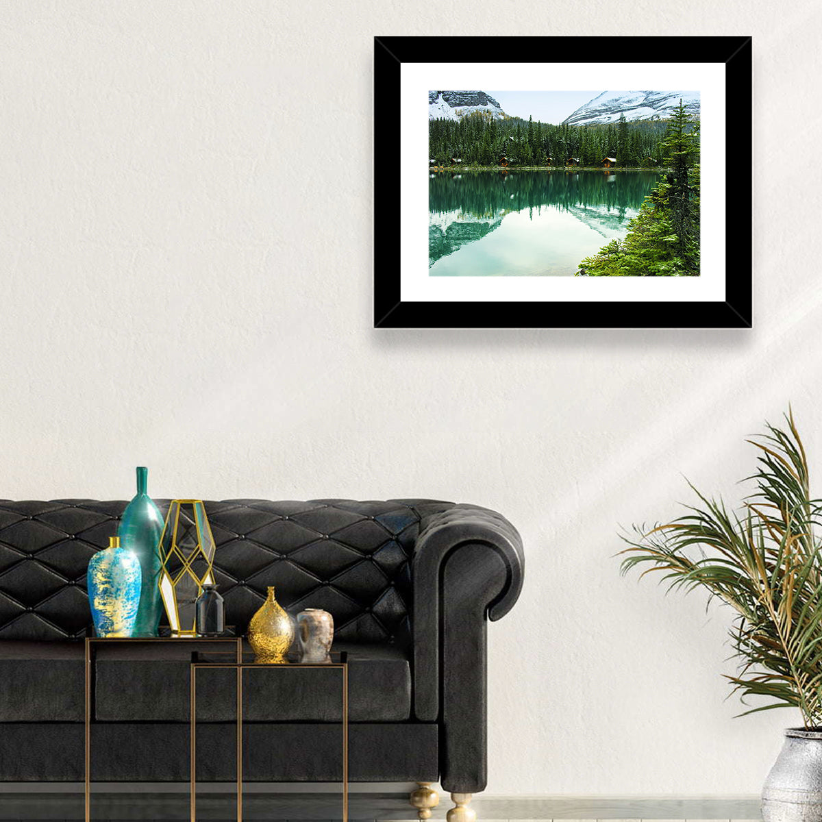 Lake O Hara Morning Wall Art in a room, landscape