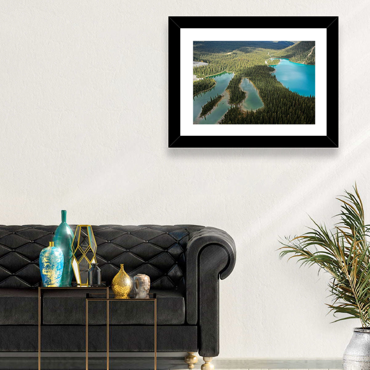Mary and O Hara Lakes Wall Art in a room, landscape