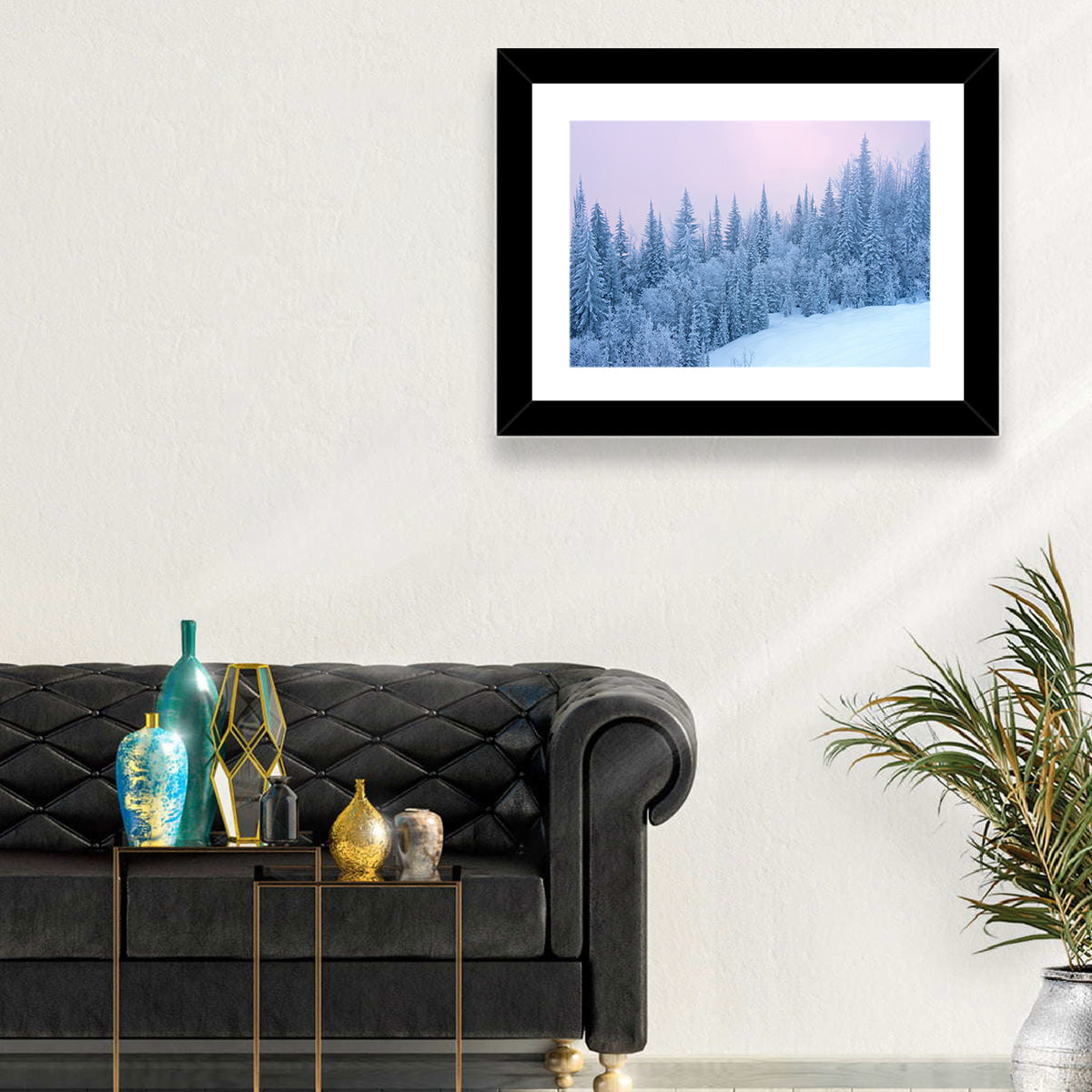 Snowy Winter Forest Wall Art