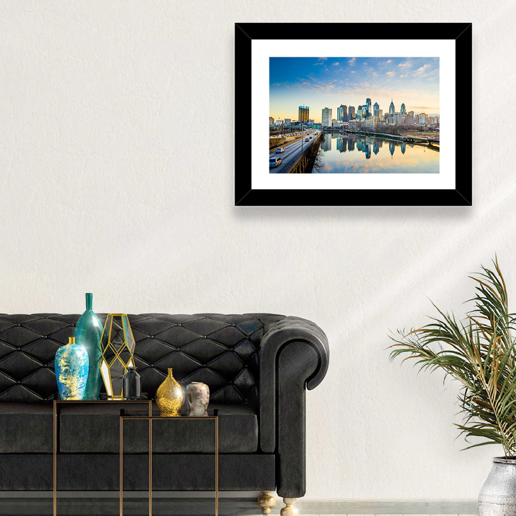 Philadelphia Skyline at Dusk Wall Art