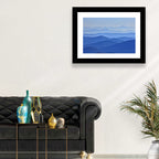 Misty Blue Mountain Valley Wall Art