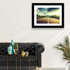 Sunlit Asphalt Road Wall Art