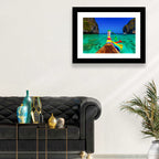 Maya Bay Long-tail Boat Wall Art