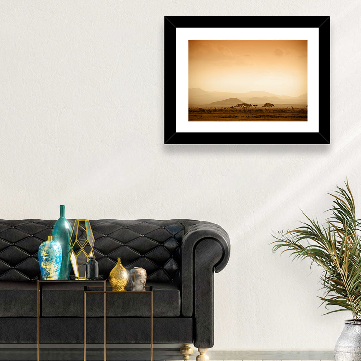 Hazy Savannah at Dawn Wall Art