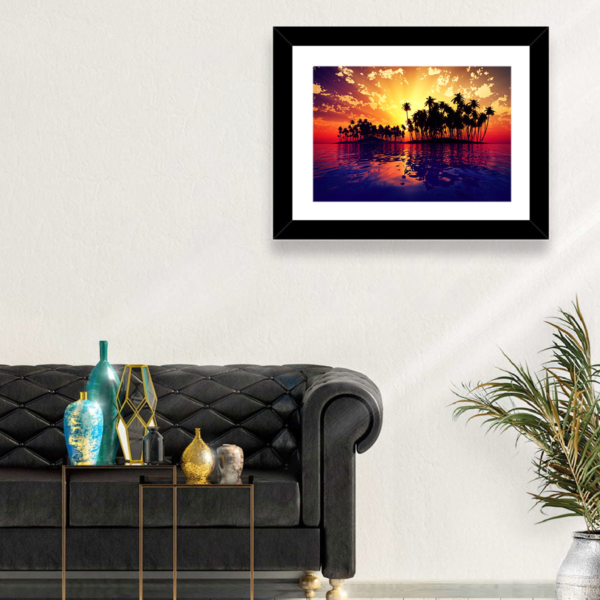 Coconut Island Sunset Wall Art