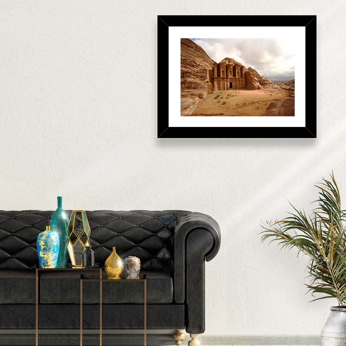The Monastery of Petra, Jordan Wall Art in a room, landscape