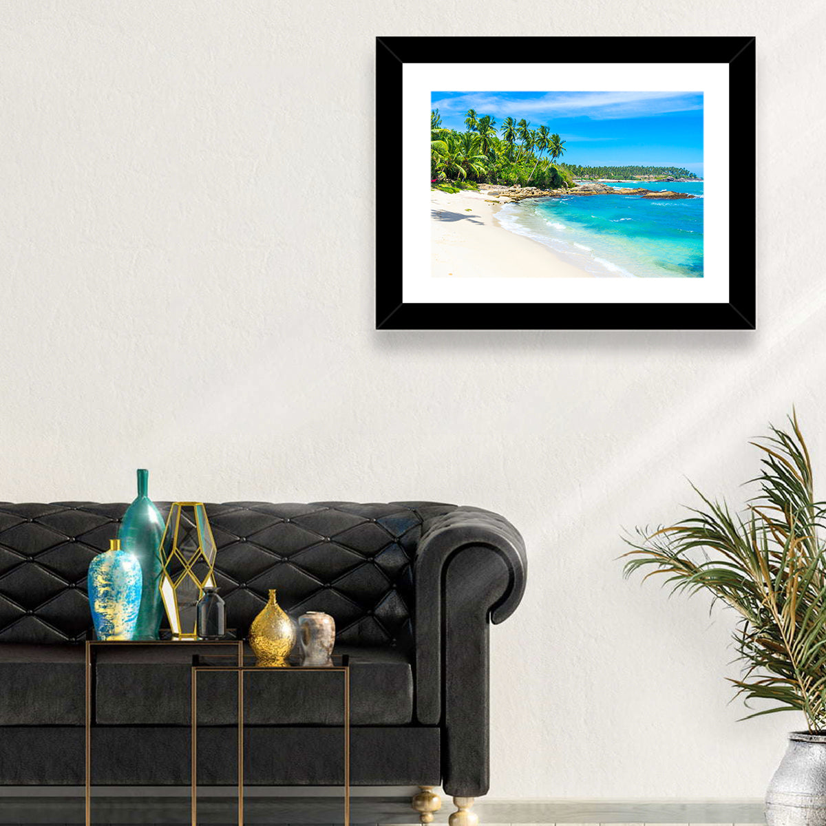 Sri Lanka Tropical Beach Wall Art