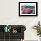 Lake Natron Aerial View Wall Art