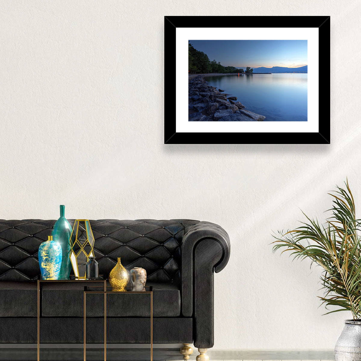 Lake Neuchatel Twilight Wall Art