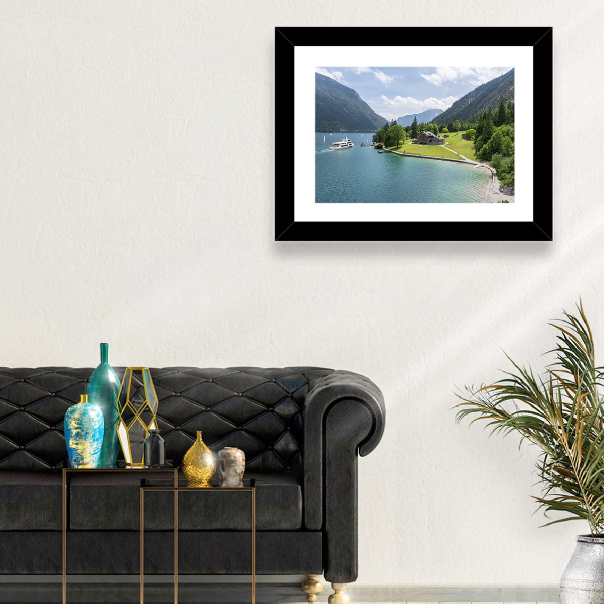 Achensee Summer View Wall Art in a room, landscape