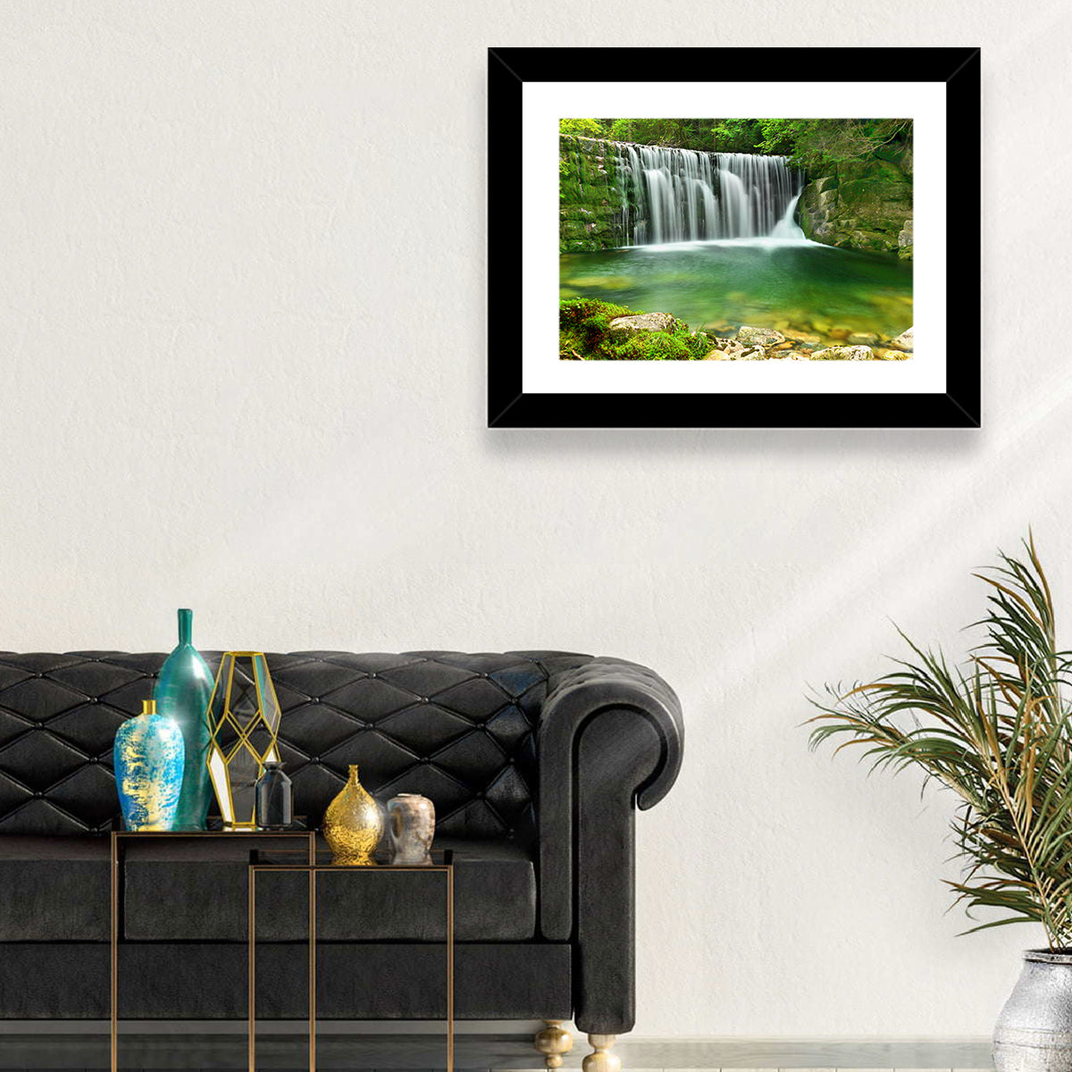 Emerald Lake Cascade Wall Art