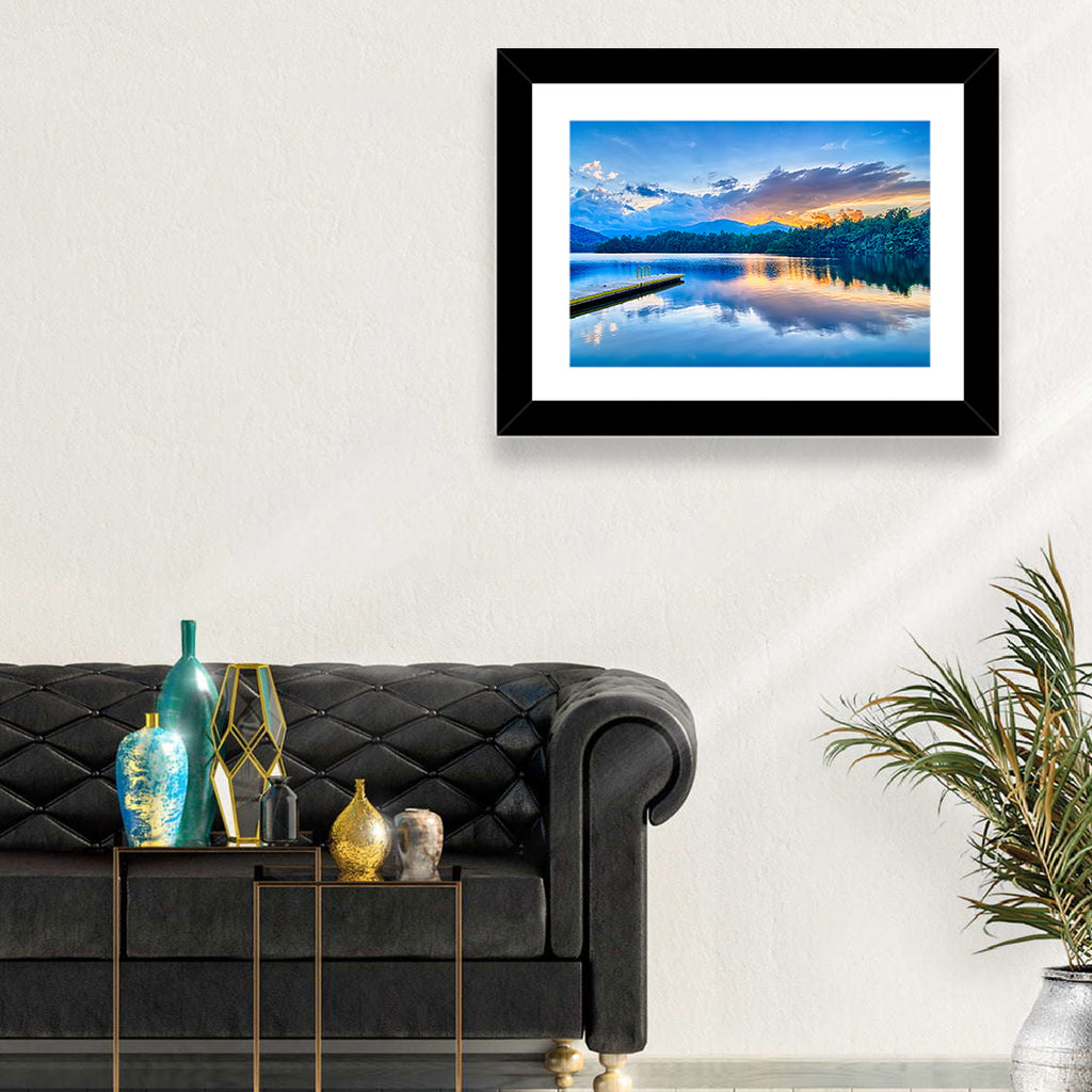 Santeetlah Lake at Golden Hour Wall Art