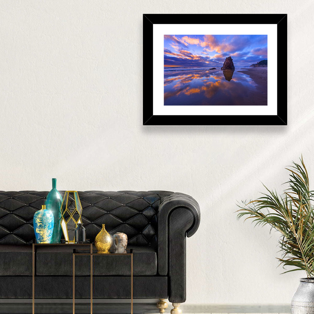 Oregon Coast Sea Stack Sunset Wall Art