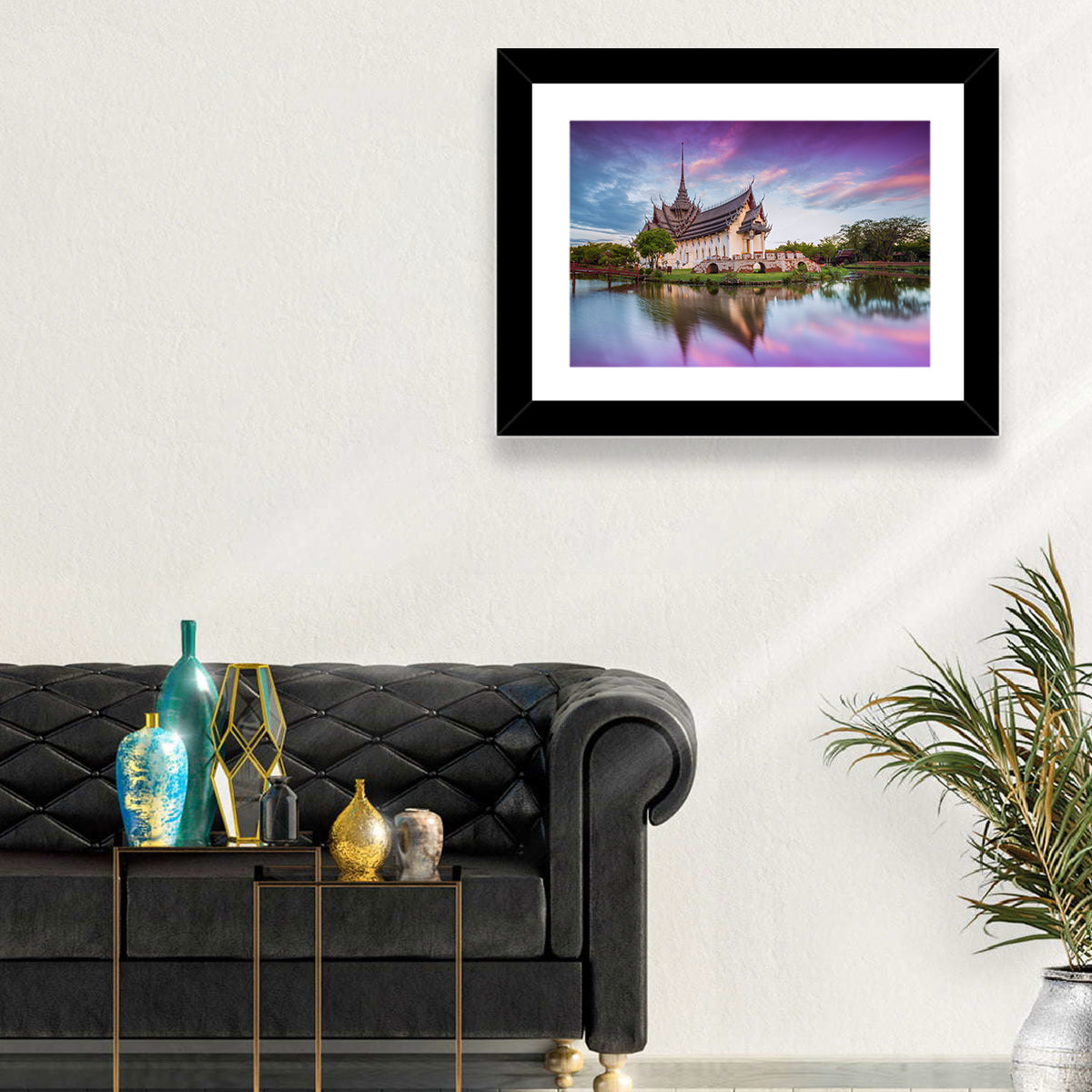 Sanphet Prasat Palace at Dusk Wall Art in a room, landscape