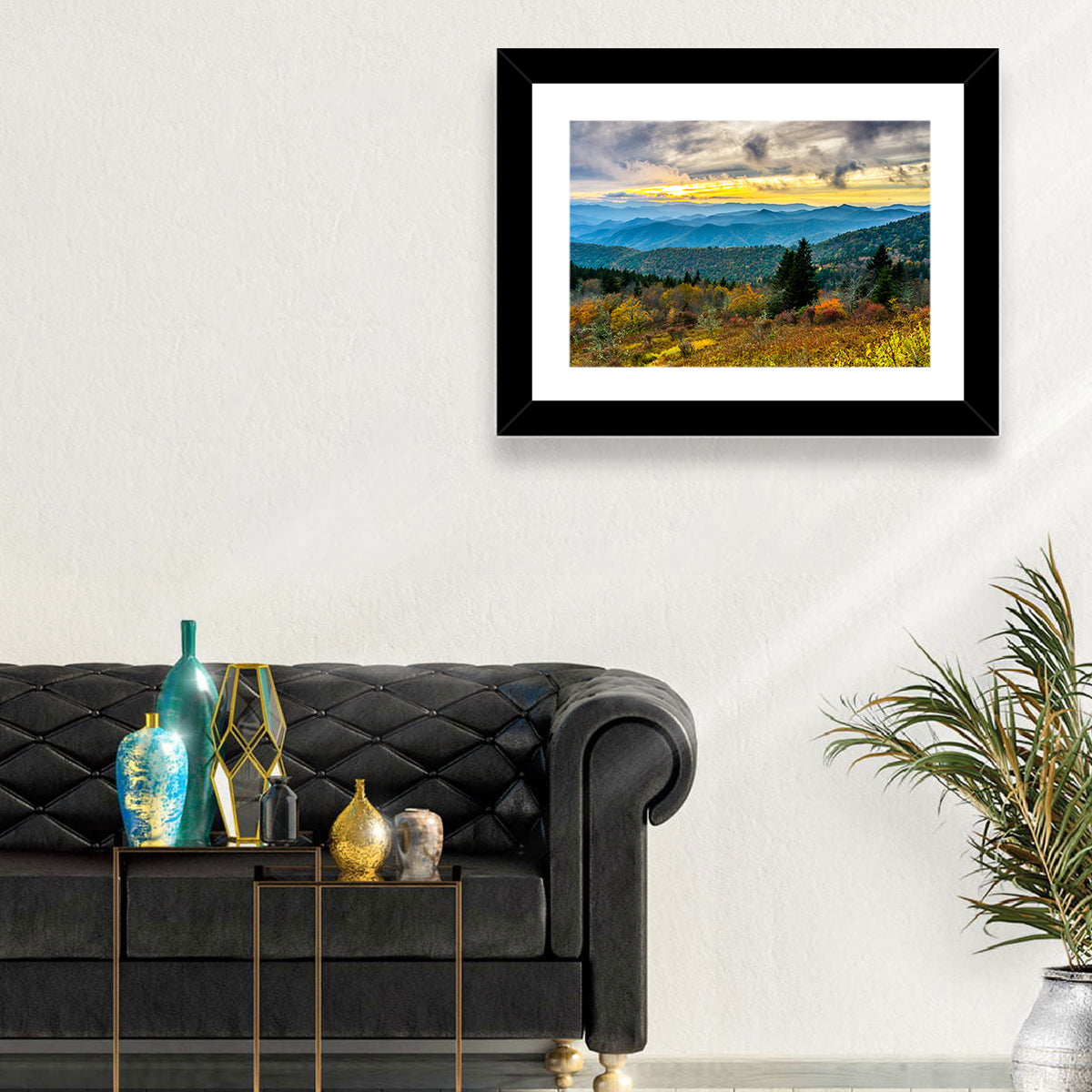 Cowee Mountains Sunset Wall Art