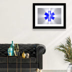 Star of Life with Rod of Asclepius Wall Art