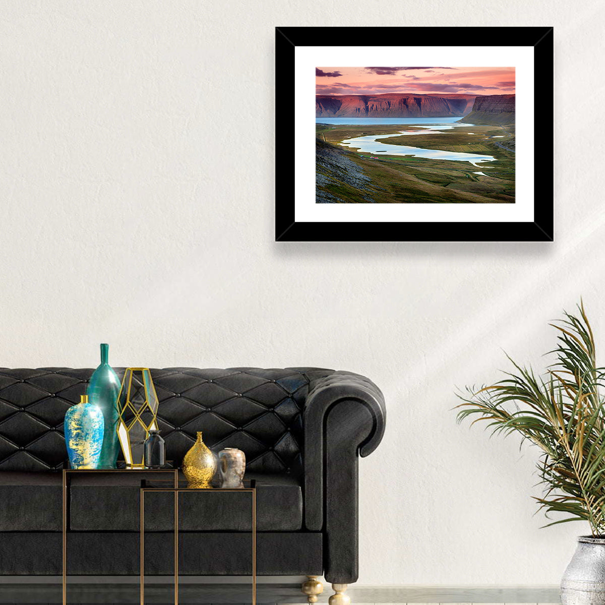 Westfjords Dusk, Iceland Wall Art in a room, landscape