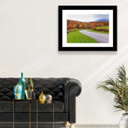 Curving Road Through Autumn Meadow Wall Art