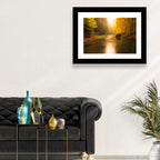 Misty Mountain River Wall Art
