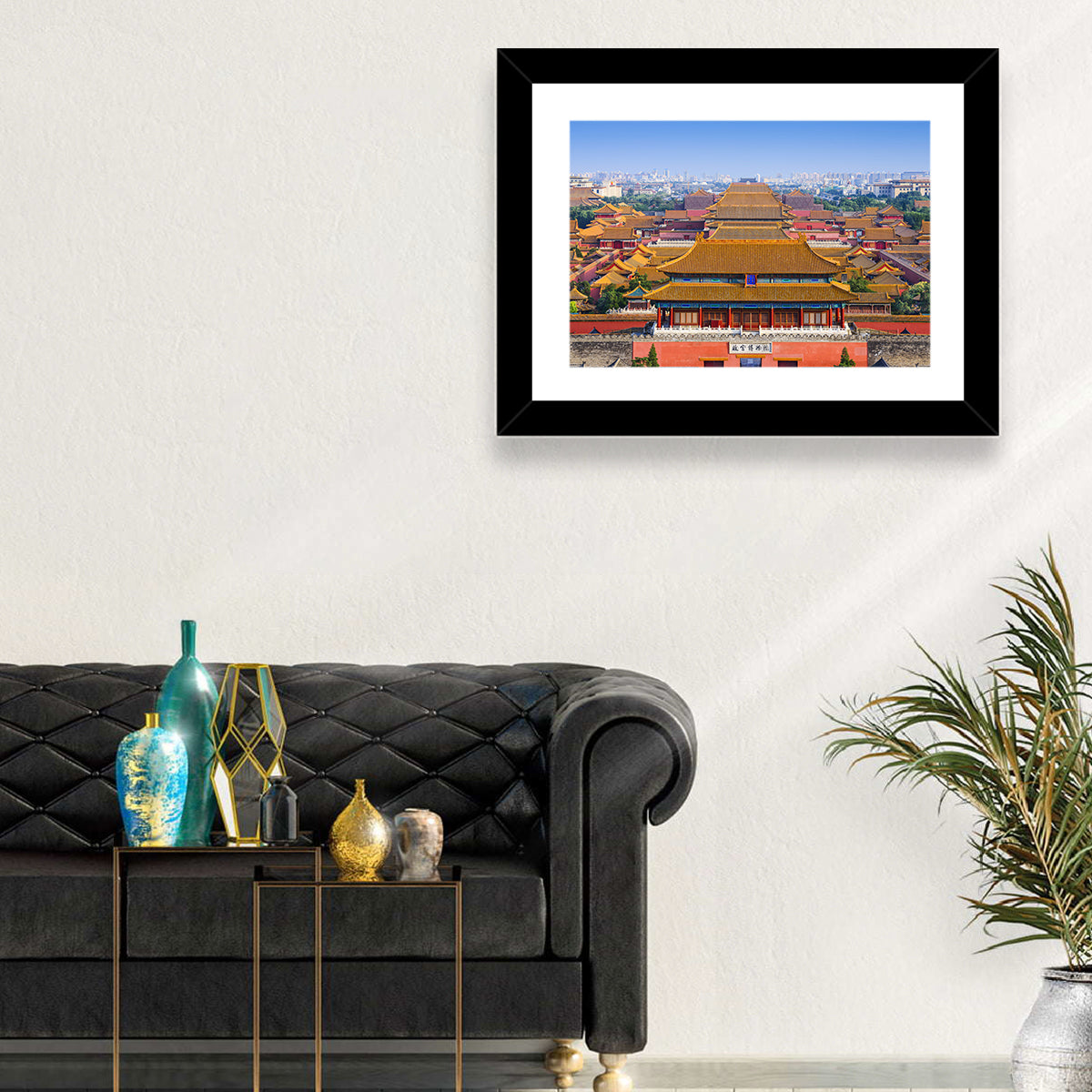 Forbidden City Perspective Wall Art in a room, landscape