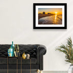 Ventnor Beach Sunrise Reflection Wall Art
